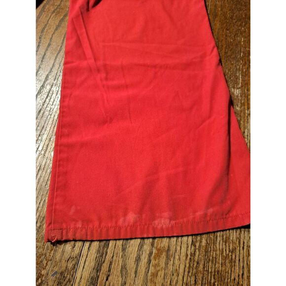 Cherokee Workwear Red Scrub Pants Size Large Style 4101P Drawstring Ankle Slits - Picture 4 of 6